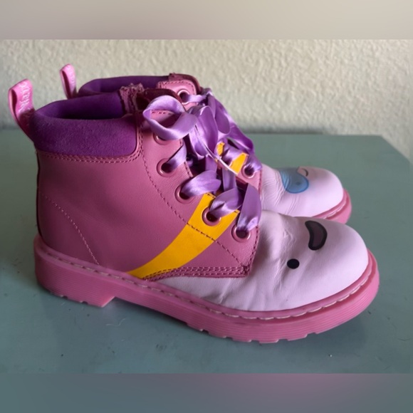 Doc Dr Martin SPECIAL EDITION- Adventure Time Princess PINK Boots Size 5 - Picture 7 of 16